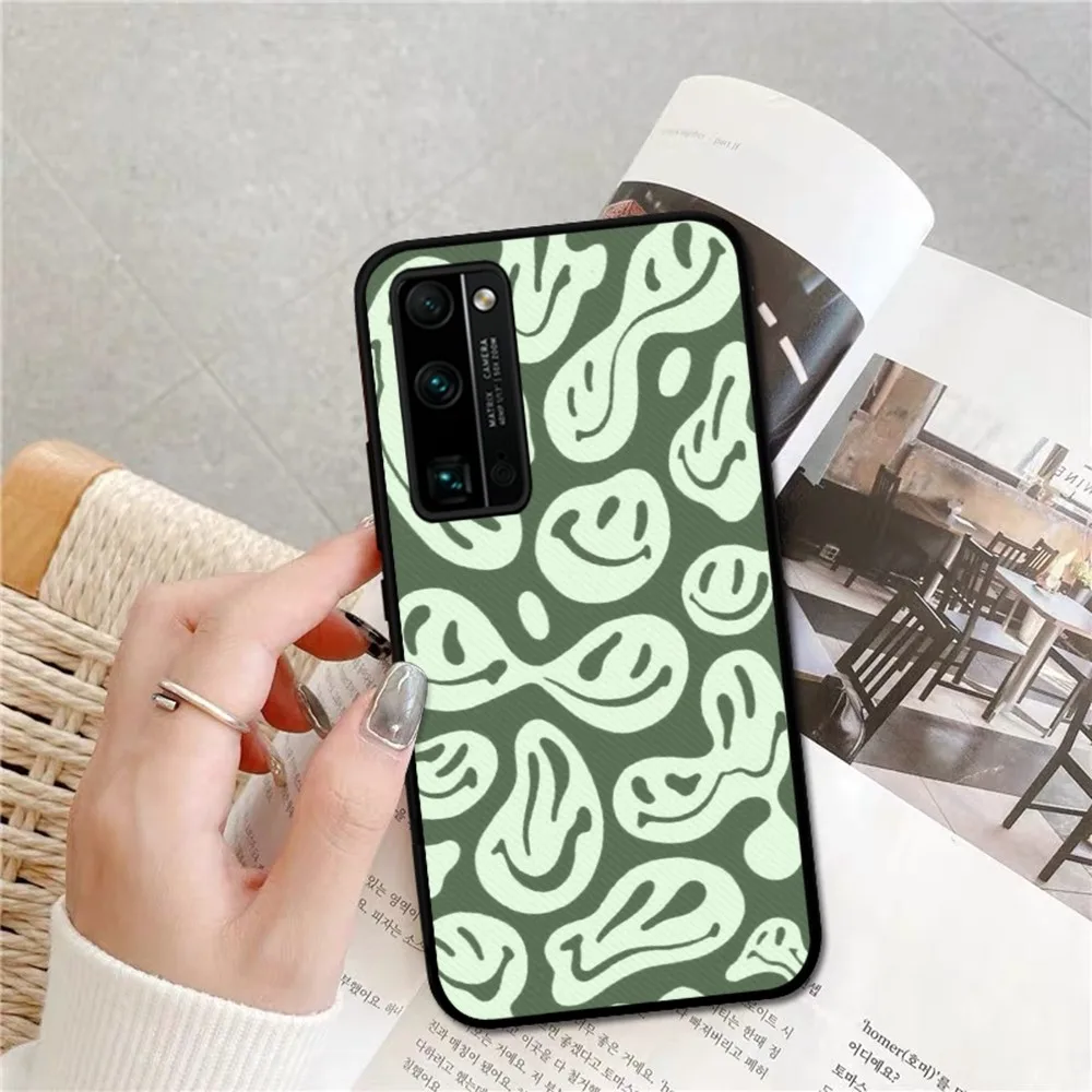 S-Smiley Face Funny Phone Case For Huawei Honor 10 lite 9 20 7A 9X 30 50 60 70 pro plus Soft Silicone Cover