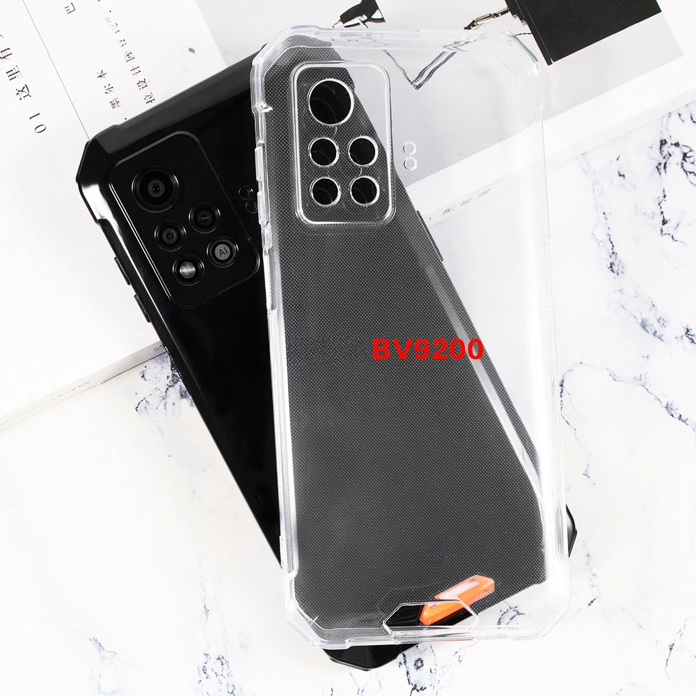 For Blackview BV9200 Soft TPU Phone Case for Blackview BV 9200 Black Transparent Back Cover Shell Silicone Protective Coque