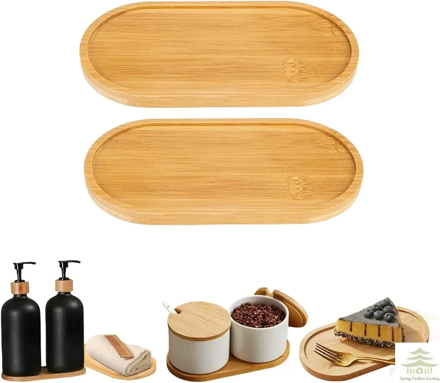 1Pc Japanese Tableware Wooden Plate Beech Oval Tray Mini Solid Wood Small Plate Children\'s Whole Wooden Plate Wooden Plate