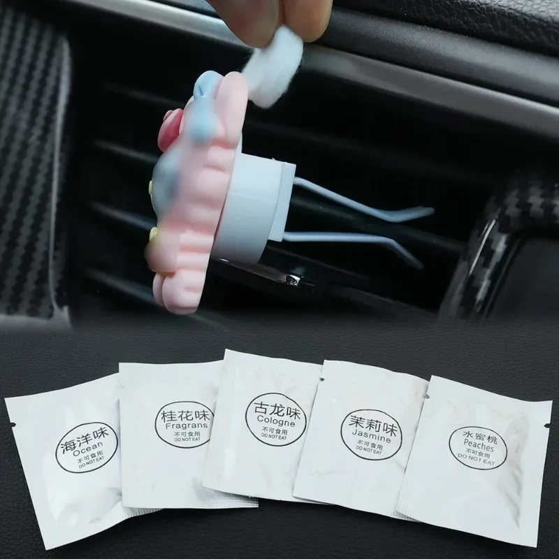 Odświeżacz powietrza do samochodu Stałe tabletki perfum Air Vent Perfumy Uzupełnienie Zapachy Wnętrze samochodu Dyfuzor perfum Akcesoria do tabletów — zdjęcie 3