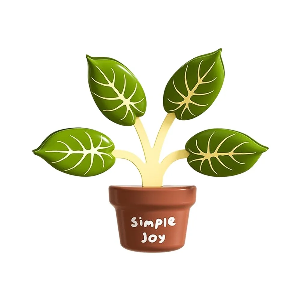 Magnetic Food Clips Styled Like Plants for Organizing Snack Bags and Preserving Freshness on Refrigerator Front Panels