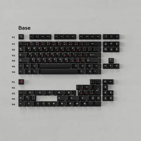 [Base kit] PBTfans Crosshair PBT Material Tripleshot Cherry Profile Keycaps