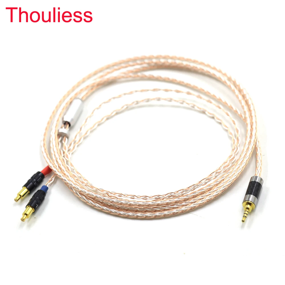 Replacement Cable Copper Silver Braided 4 pin Xlr 4.4 2.5mm For ATH- AP2000Ti 750 770H 990H ADX5000 MSR7B Headphone