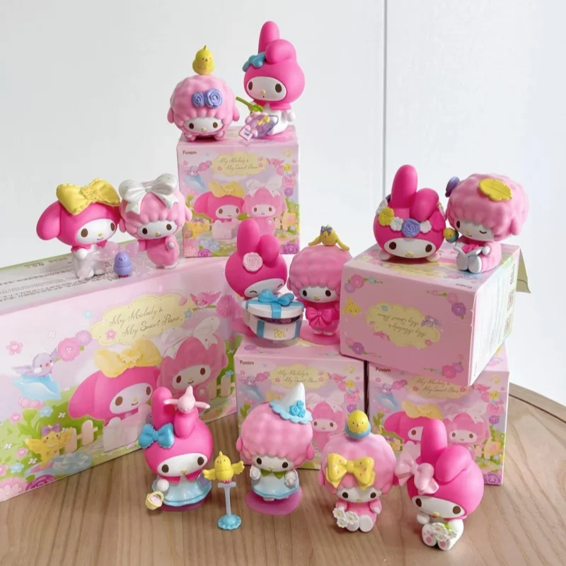 

Funism Official My Melody My Sweet Piano Series Blind Box Mini Collectible Doll Adorable Figurine Desktop Display Gift for Fans