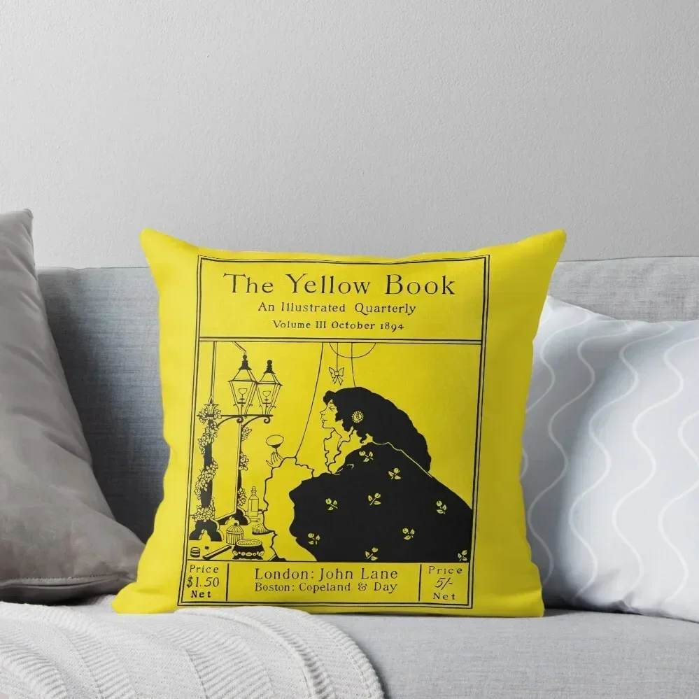 

The Yellow Book - Aubrey Beardsley - vintage Victorian cover Throw Pillow Christmas Covers For Cushions pillow