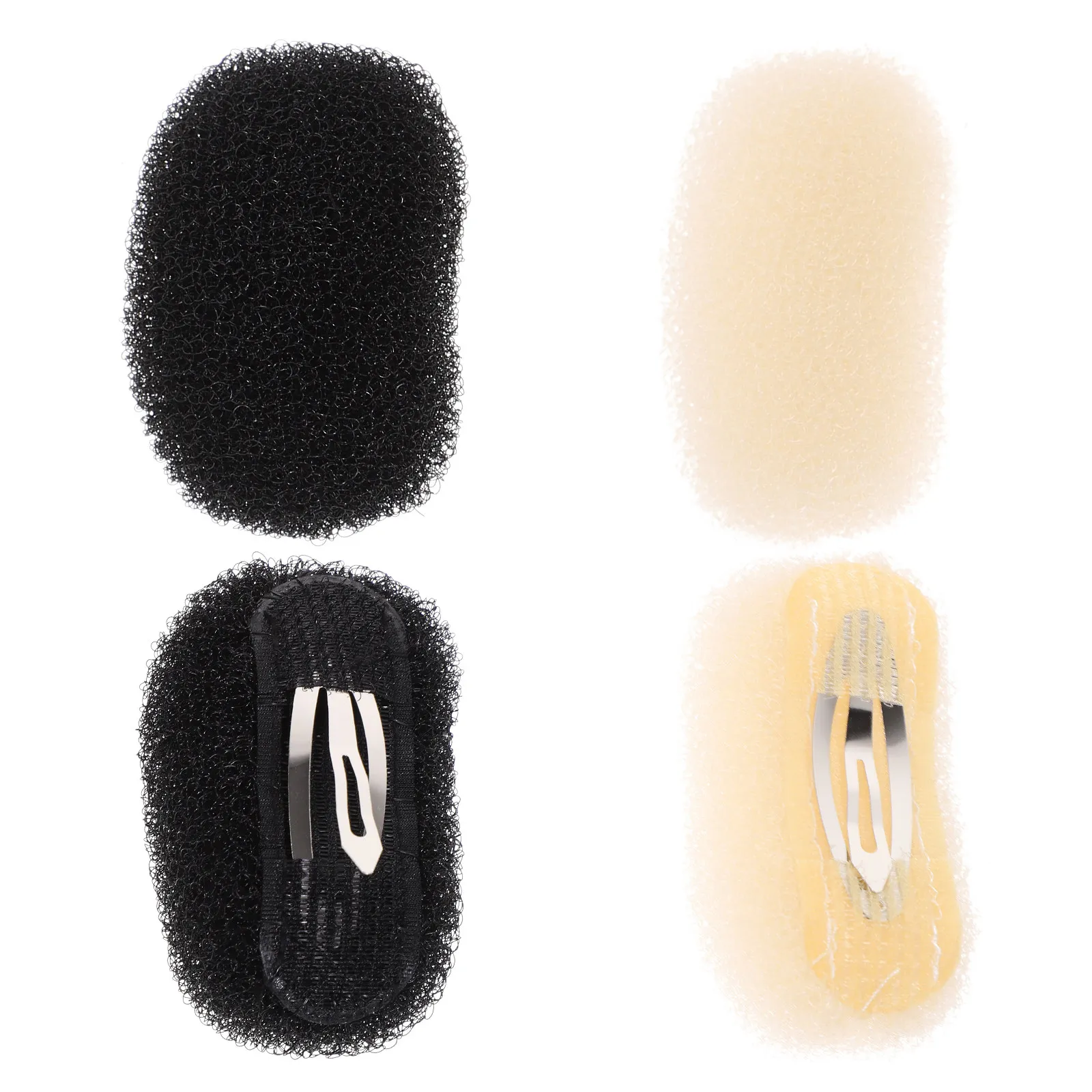 

4Pcs Hair Padding Clamp Clips Sponge Hair Base Pads for Women Volume Building Styling Tool to Hide Roots Enhance Thickness and