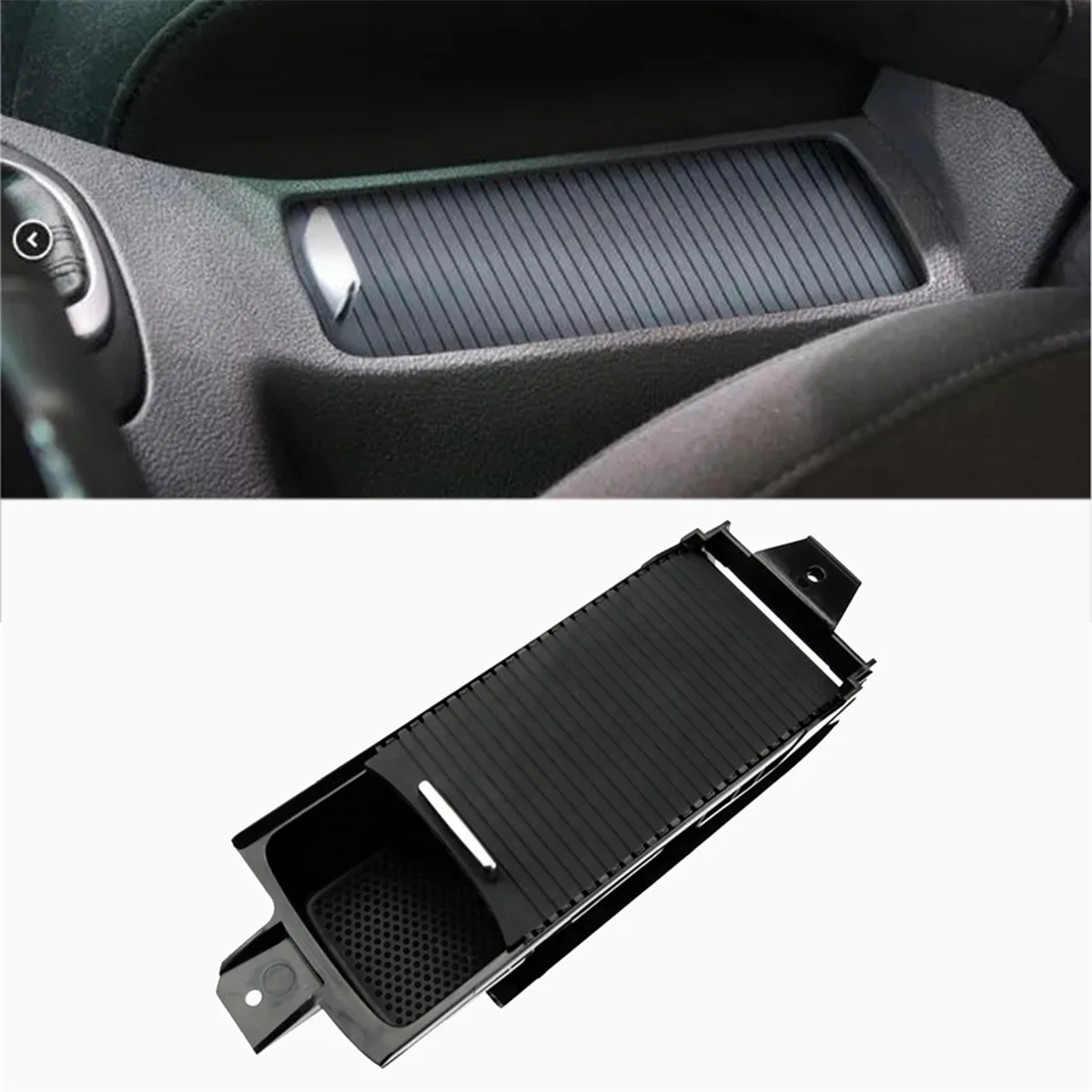 Car Black Center Console Water Cup Drink Holder Storage Box 5KD 862 531A per VW Scirocco Golf 5 EOS muslimah