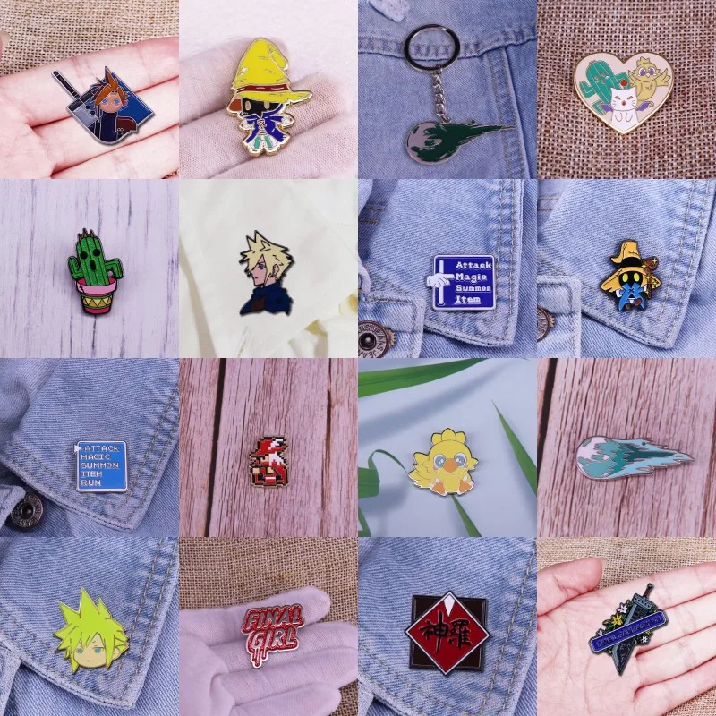 الكمال الجودة لعبة المينا دبابيس ، مخصص ، سحابة الصراع ، المغفل ، السيف ، النيزك ، Chocobo ، الأحمر ماجي ، فيفي ، شارات ، شينا ألعاب ، هدايا المجوهرات #3