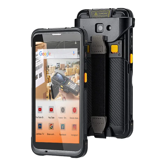 Ip68 Pda 5.5inch 4G Android 11 Rugged Pda Handheld Pda 2D Barcode Scanner UHF Rfid Fingerprint Industrial Android Pdas