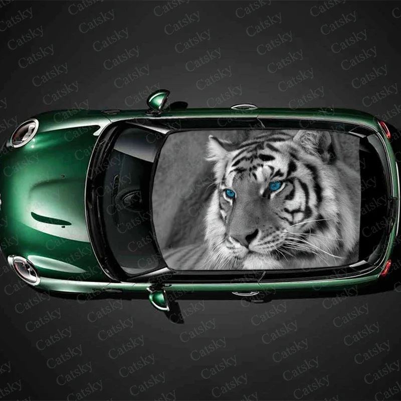 

tiger animal Car stickers decals car roof sunroof decoration stickers vinyl wrap modified itache car stickers decals