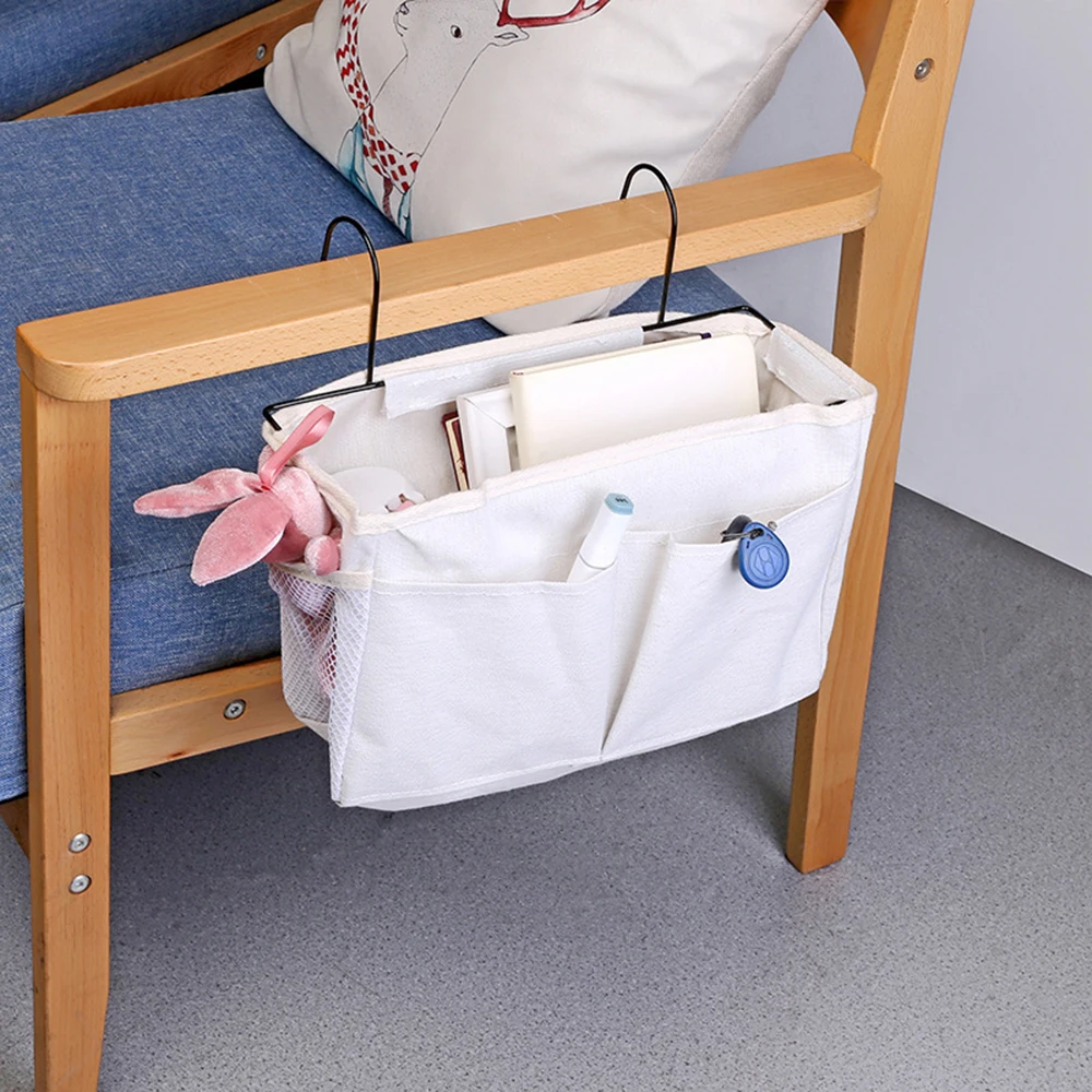 

Bed Sofa Hanging Bedside Storage Bag Magazines Remote Control Books Sundries Holder Organizer Bed Desk Hanging Storage Bag