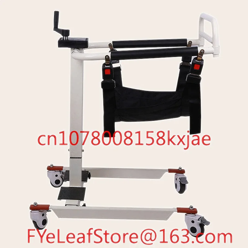 Manual Transfer Lift Chair with Commode for Disabled Patient Mobility Aid