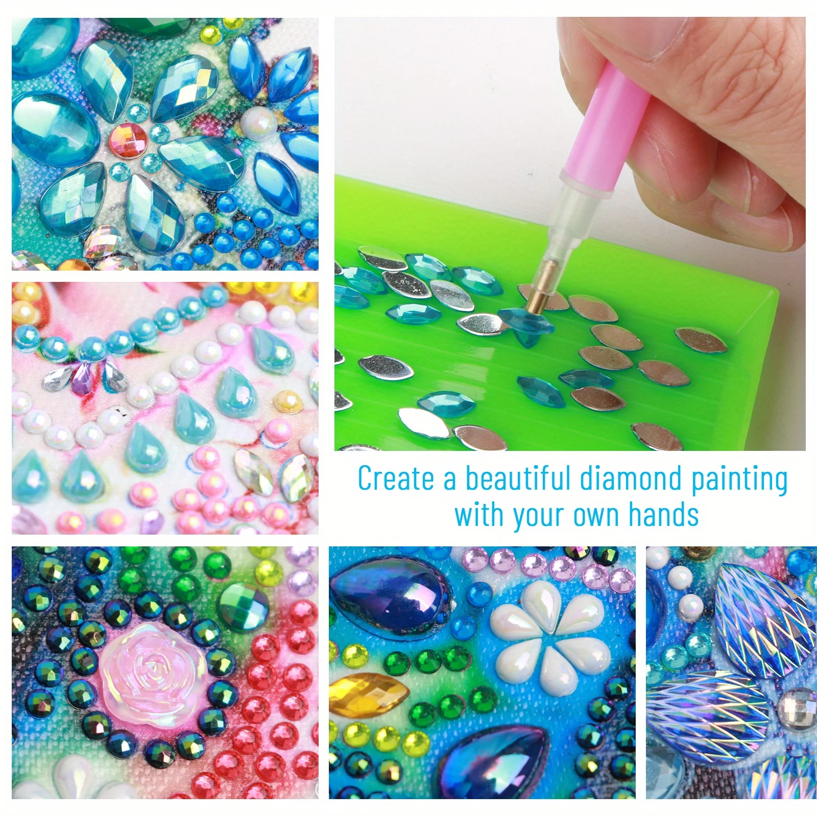 5D Special Shape Diamond Art Kits for Beginners, Diamond Painting Kits for Adults Peacock, Crystal Rhinestones Diamond Painting