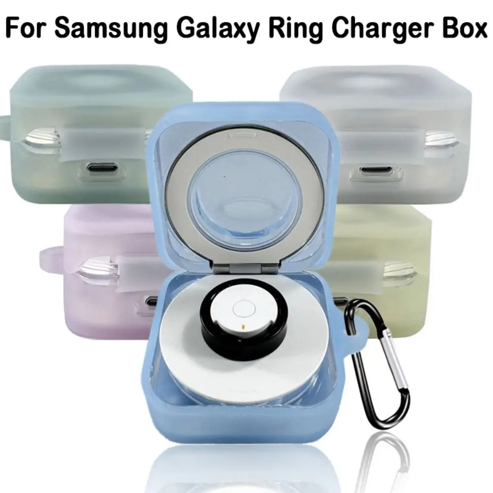 Étui de protection anti-rayures en silicone pour Samsung Galaxy Ring, boîtier de chargeur intelligent, coque de couverture, accessoires transparents