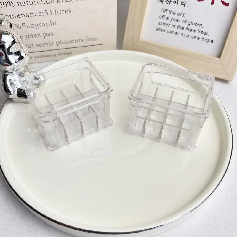 4 قطعة لعبة ديكور المطبخ 1:12 دمية مصغرة شفافة شرب سلة التخزين البيرة/سلة القهوة نموذج بيت الدمية الملحقات