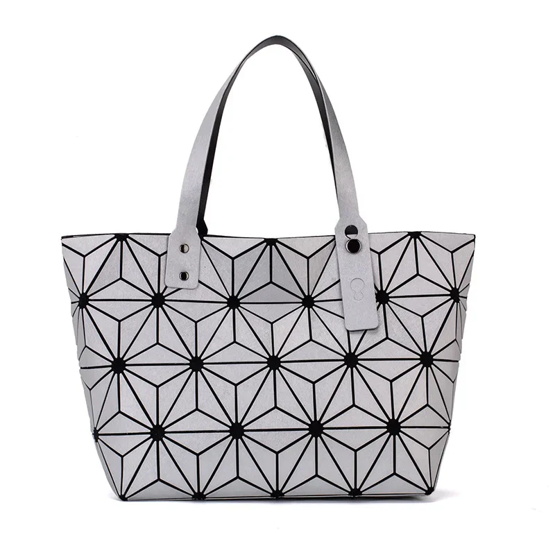 

sac a main brand women geometric bags for women 2024 Quilted Shoulder Bags Laser Plain Folding ladies Handbags Bolso Mujer