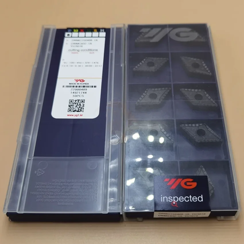 DNMG150404-UL/DNMG150408-UL/DNMG150412-UL/DNMG150604-UL/DNMG150608-UL/DNMG150612-UL YG3010 YG3020 YG3030 Original YG Carbide Inserts CNC Turning Inserts 10PCS/BOX