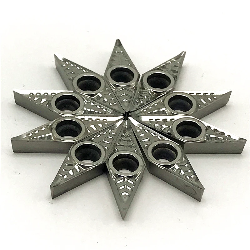 Ferramenta de torneamento interno CNC, inserções de alumínio, cortar cobre, madeira, VCGT160402, VCGT160404, VCGT160408-AK, H01