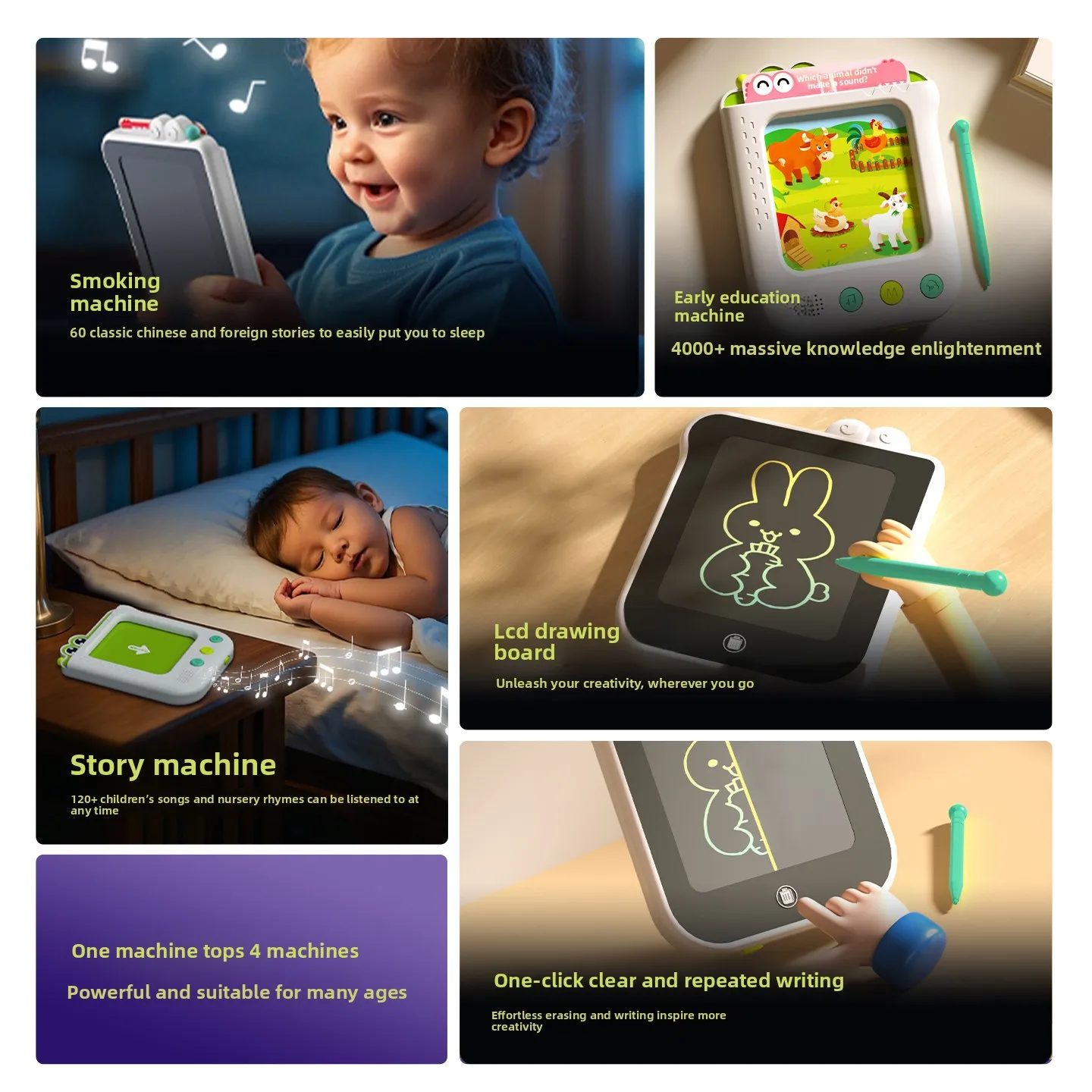 آلة تدريب التفكير المنطقي تعلم اللغة الصينية-الإنجليزية-الكتونية ثلاثية اللغات التعليمية لعبة قراءة بطاقات التعلم المبكر #3