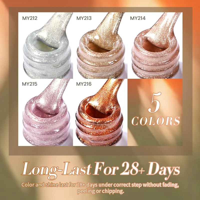 BORN PRETTY 10 ml Pink Gold Cat Magnetic Gel Polish Varnis Semi Permanent Soak Off UV Gel Nail Art Lack für DIY Weihnachten Nagel