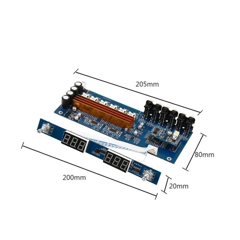 TPA3116 5.1 channel HIFI High power digital remote control volume   amplifier board QCC3034 Bluetooth 5.1APTX