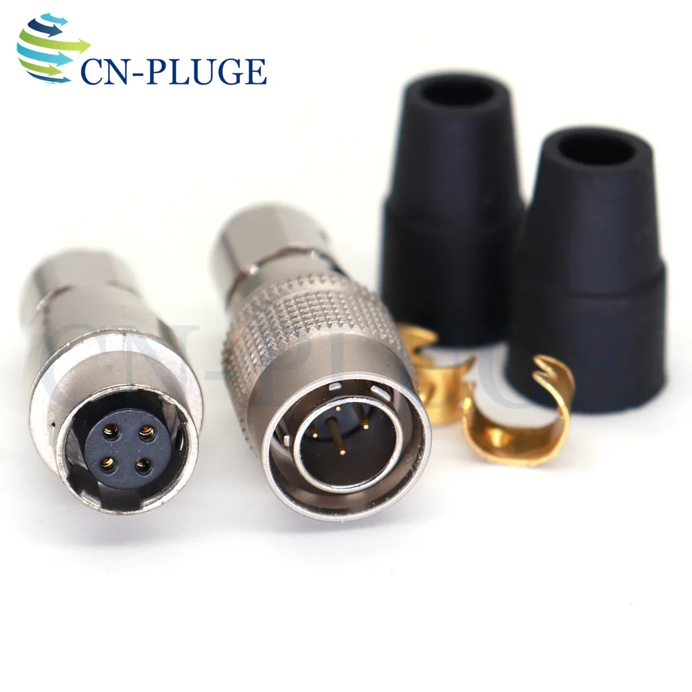 Connector 4 pin Male Plug & Female Socket , HR10A-7P-4P/HR10A-7R-4S , Recording Equipment Camera Power Connector