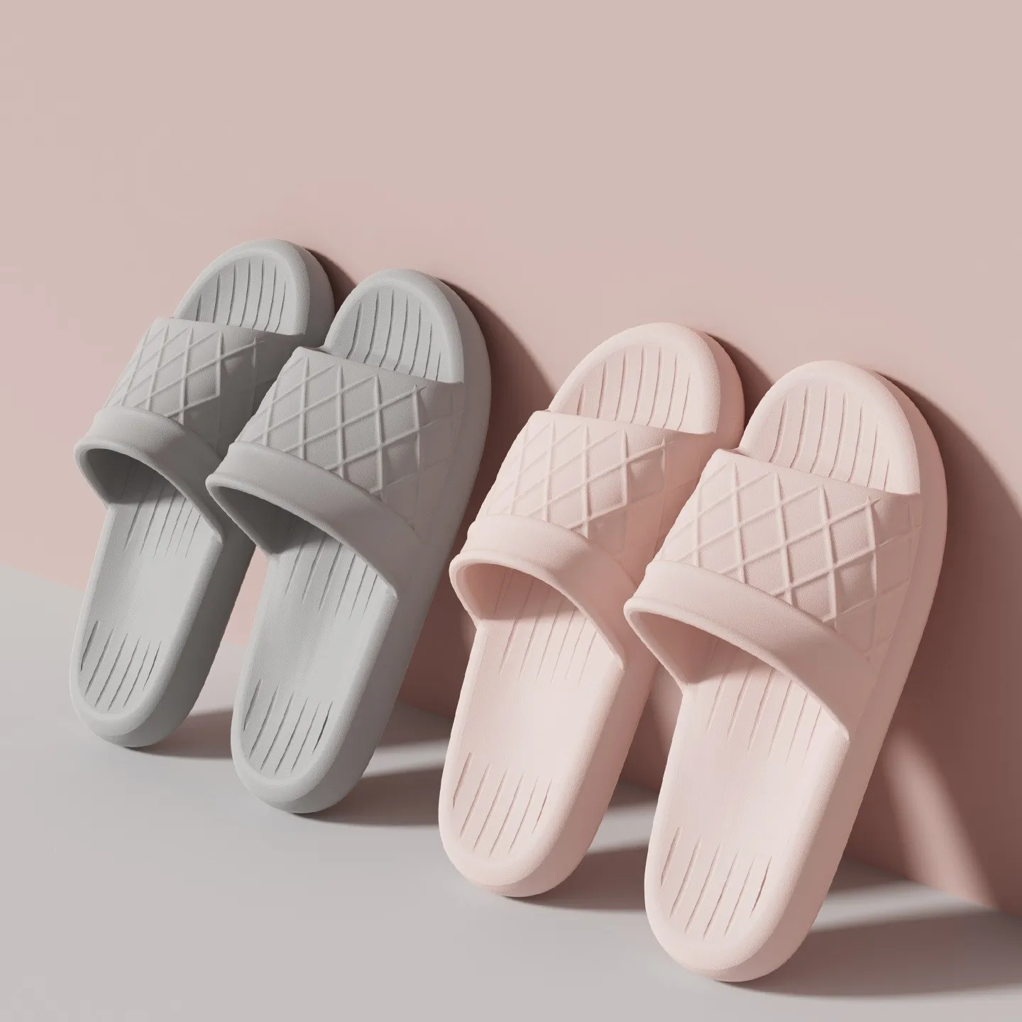 

Concise Women Summer Slippers Men Soft Light Indoor Slides Couples Bathroom Non-Slip Flats Beach Sandals Comfortable House Shoes