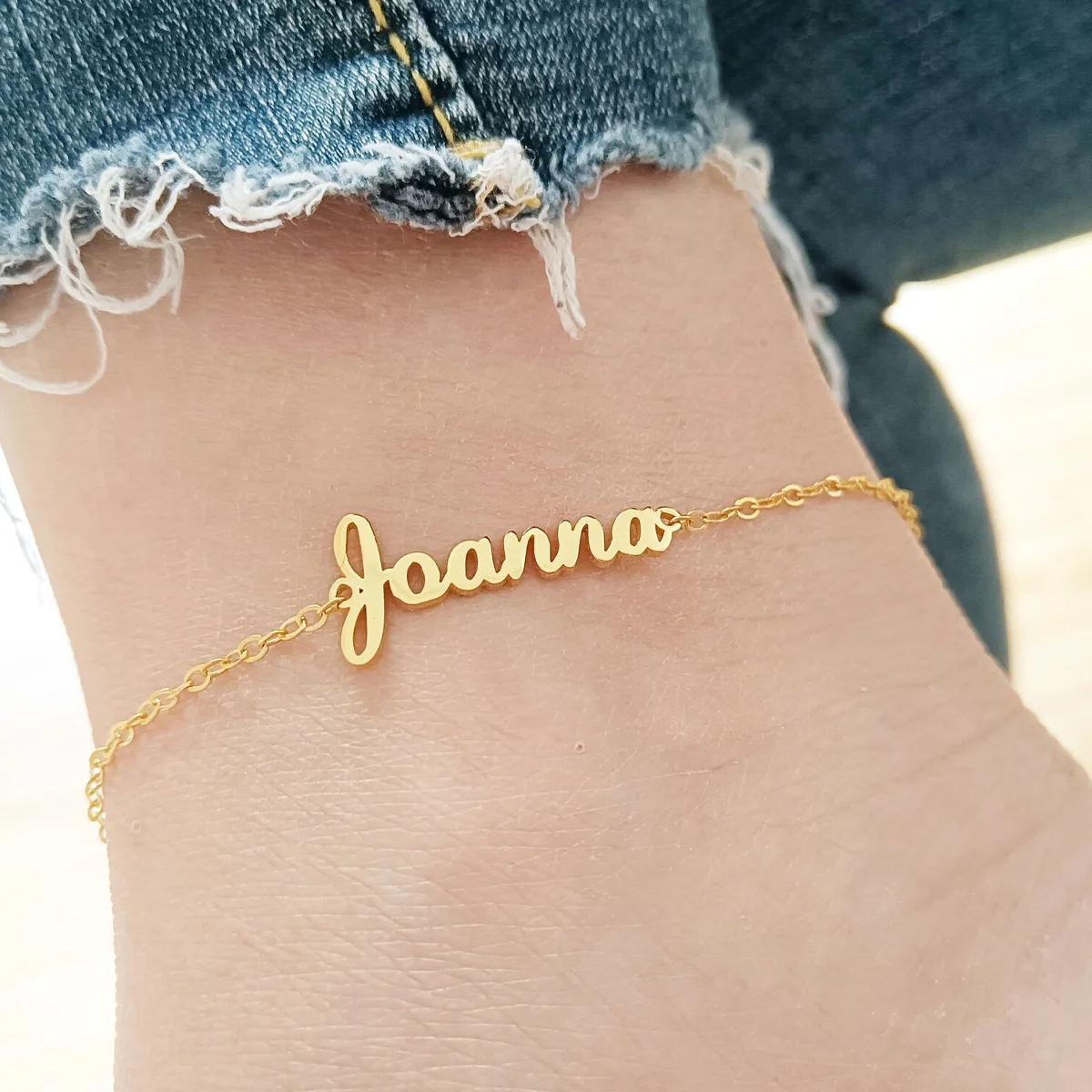 

Custom Name Anklet for Women Personalized Stainless Steel Foot Chain Jewelry Letter Nameplate Leg Chain Daily Wear Accessories