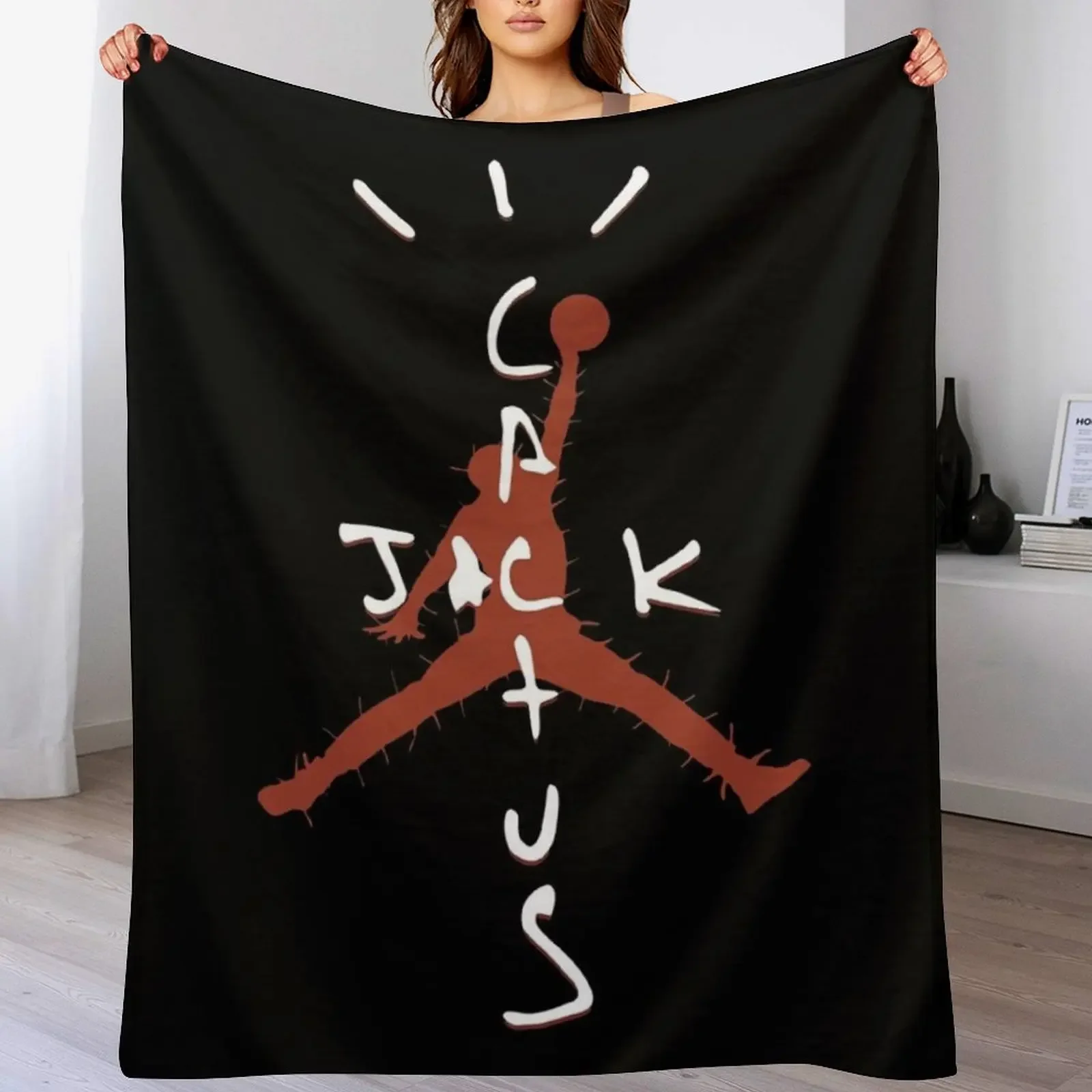 

phohon kaktuss berduri Throw Blanket Faux Fur Soft Warm Blanket for Bed