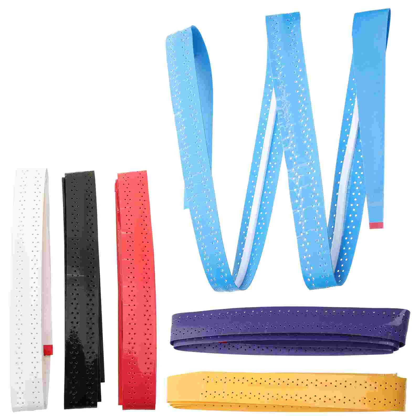 6 Pcs Tennis Racket Sweatband Overgrips Racquet Replace Badminton Tape for Staff