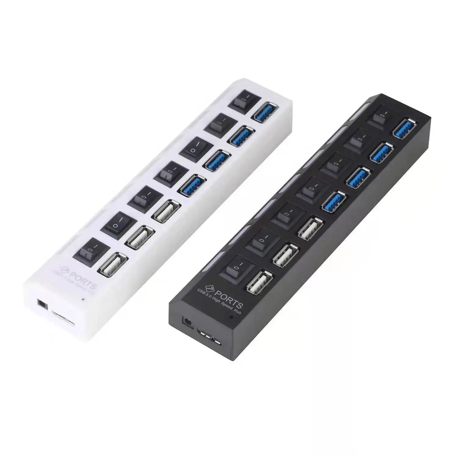 HUB USB de alta velocidade 4/7 portas USB HUB 2.0 adaptador expansor multi USB divisor extensor múltiplo com interruptor de lâmpada LED para PCLaptoP