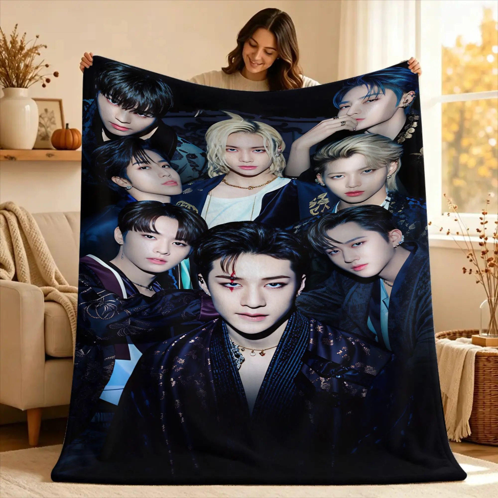 KPOP S-Strays Blanket For kids  Travel Office Flannel Bedding Throws For Bedroom Soft Custom Quality Bedspread Gift Idea
