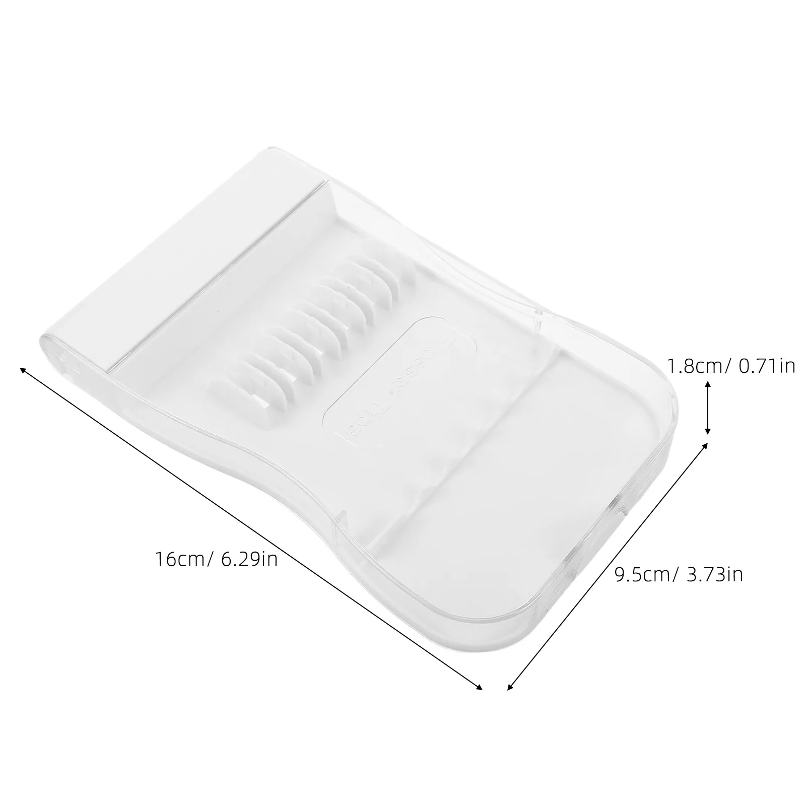 3Pcs Water Flosser Tips Storage Case 6 Slot Compact Organizer Box Leakproof Travel Oral Care Dental Irrigator Tips Holder