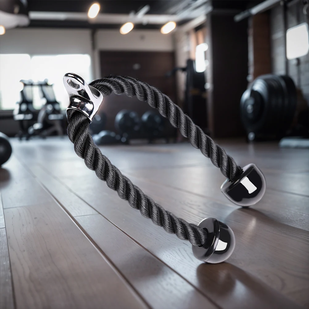 

Веревка для трицепса, сверхмощная нейлоновая веревка для трицепса, крепление для троса, бицепс, тренажер для мышц спины, плеч, для домашнего спортзала