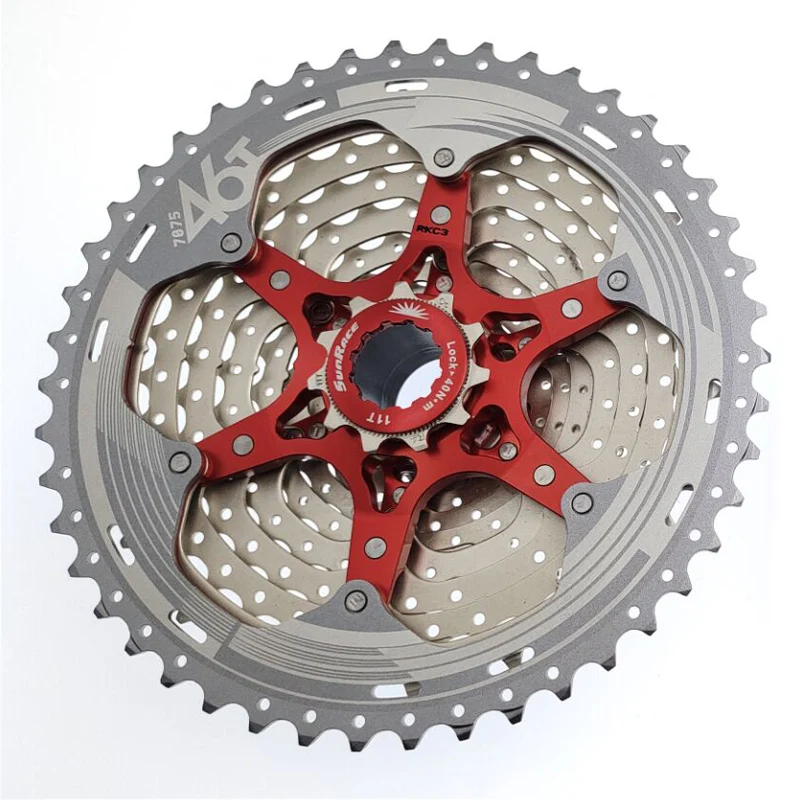 SunRace CSMX8 Cassette 11 Speed Wide Ratio MTB Bike Cassette Freewheel 11-46T 11-51T Mountain Bicycle Sprockets for SHIMANO/SARM