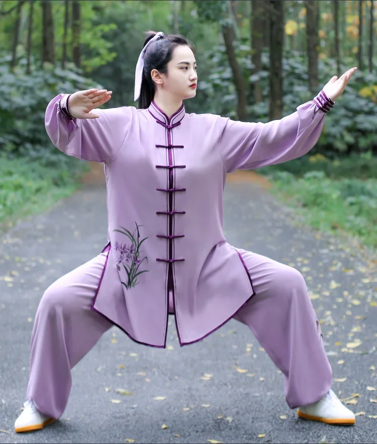 Kung Fu Dress Martial Art Uniform Wushu Clothing Tai Chi Clothes Women Girl Breathable Kun Master 2023 New Style