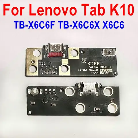 New USB Charging Port Connector Charge Dock Board Flex Cable For Lenovo Tab K10 TB-X6C6F TB-X6C6X X6C6 WiFi 4G Edition