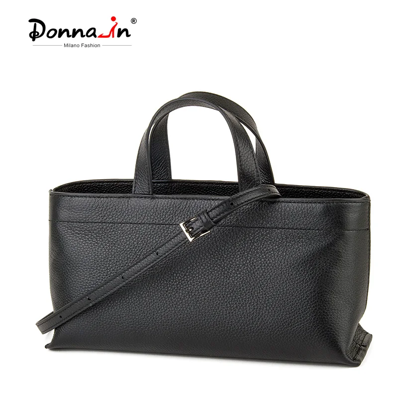 

Donna-in Top Layer Cowhide Women Handbag Full Grained Shoulder Bag Genuine Leather Red Fashion Commute Top Handle Bag