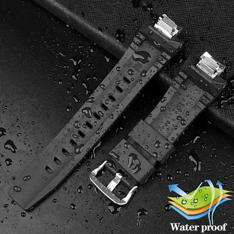 New High Quality Modified Rubber Watchband For C-asio G-SHOCK GST-B400 GST-B400BD/AD Waterproof Sports Silicone Watch Band Strap