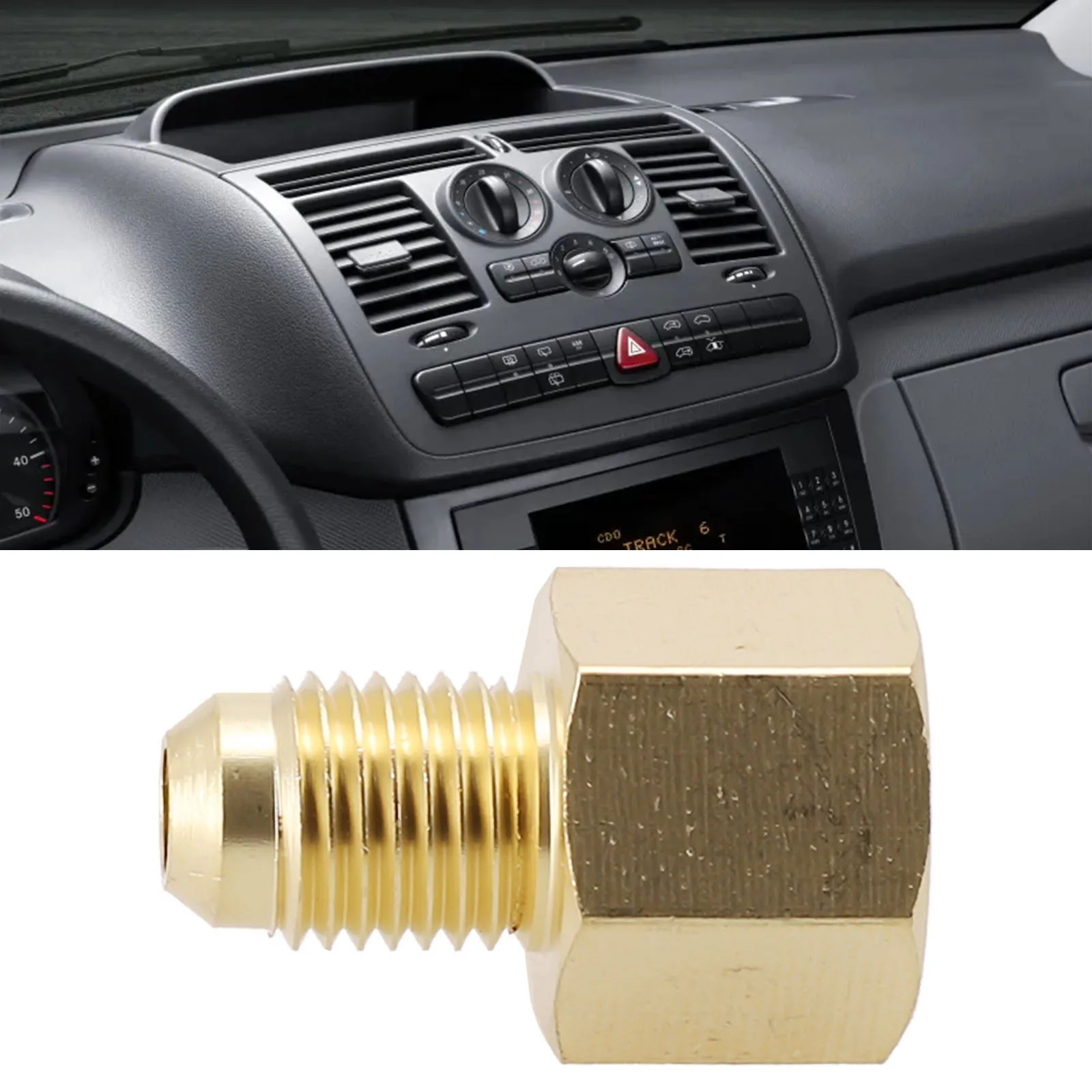 

R134A R12 Conditioner Adapter Quick Coupling 1/2" ACME Female 1/4" SAE Internal Thread Automotive Brass Adapters