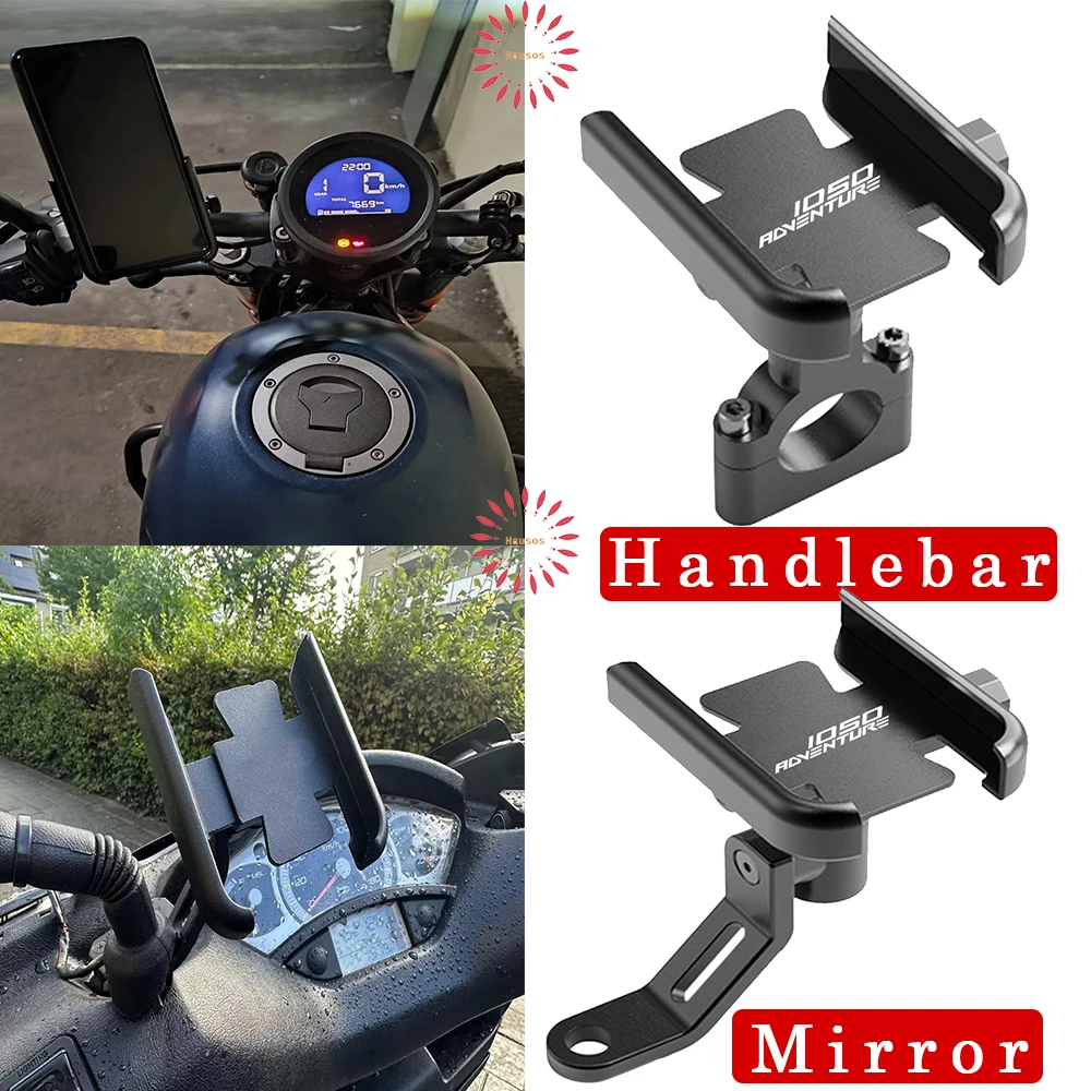 

Logo For KTM 1050 ADVENTURE R 1050 Adventure 1050ADV Universal Handlebar Mobile Phone Holder GPS Stand Bracket Accessories
