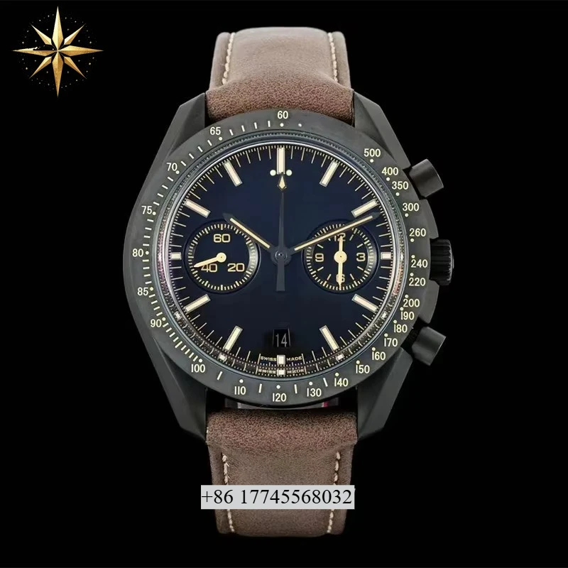 

Customizable LOGO 9300 automatic mechanical waterproof stainless steel mechanical watch, multi-functional chronograph 44.25MM