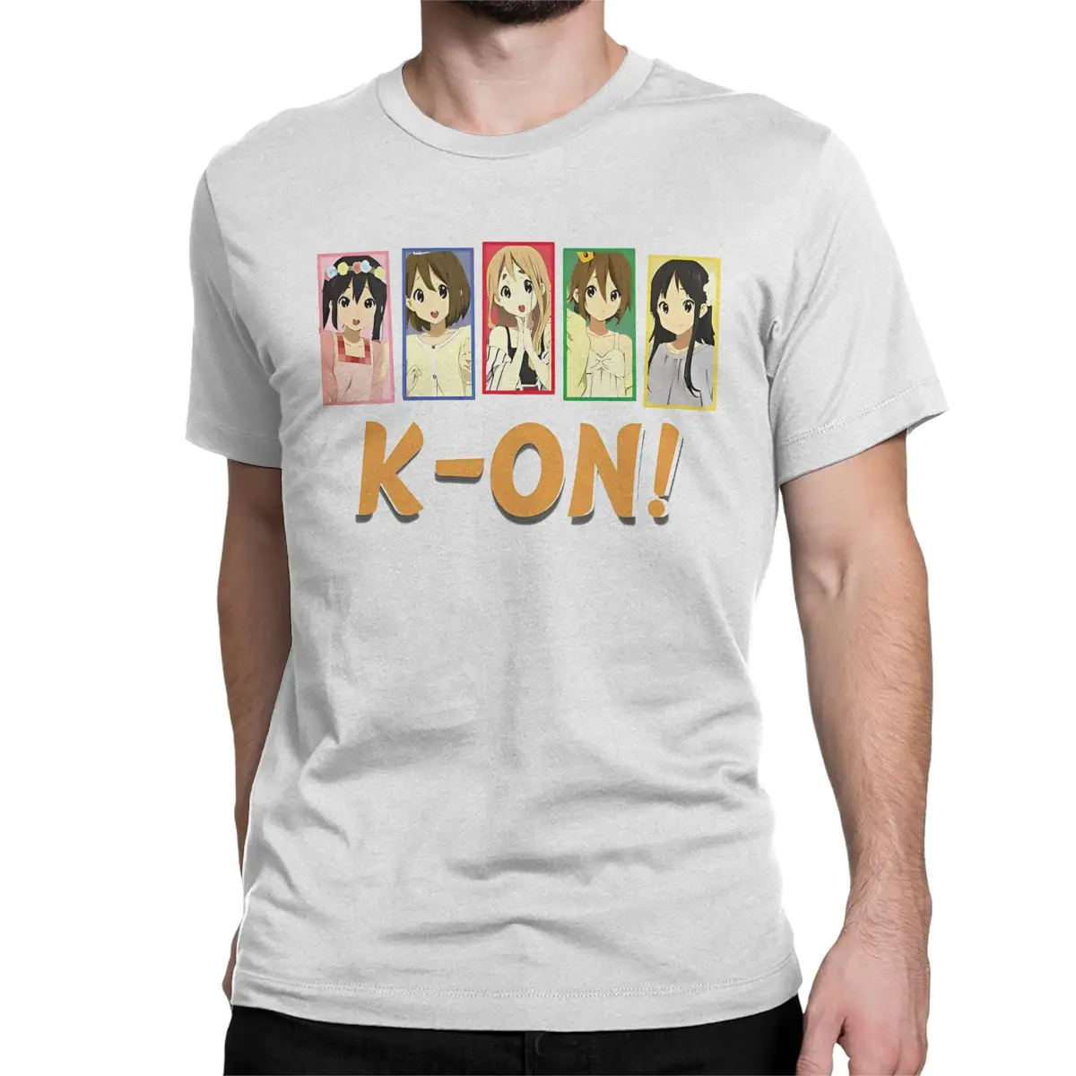 K ON Anime T-Shirts for Men Women Comic Novelty Cotton Tee Shirt Crew Neck Short Sleeve T Shirts Gift Clothing