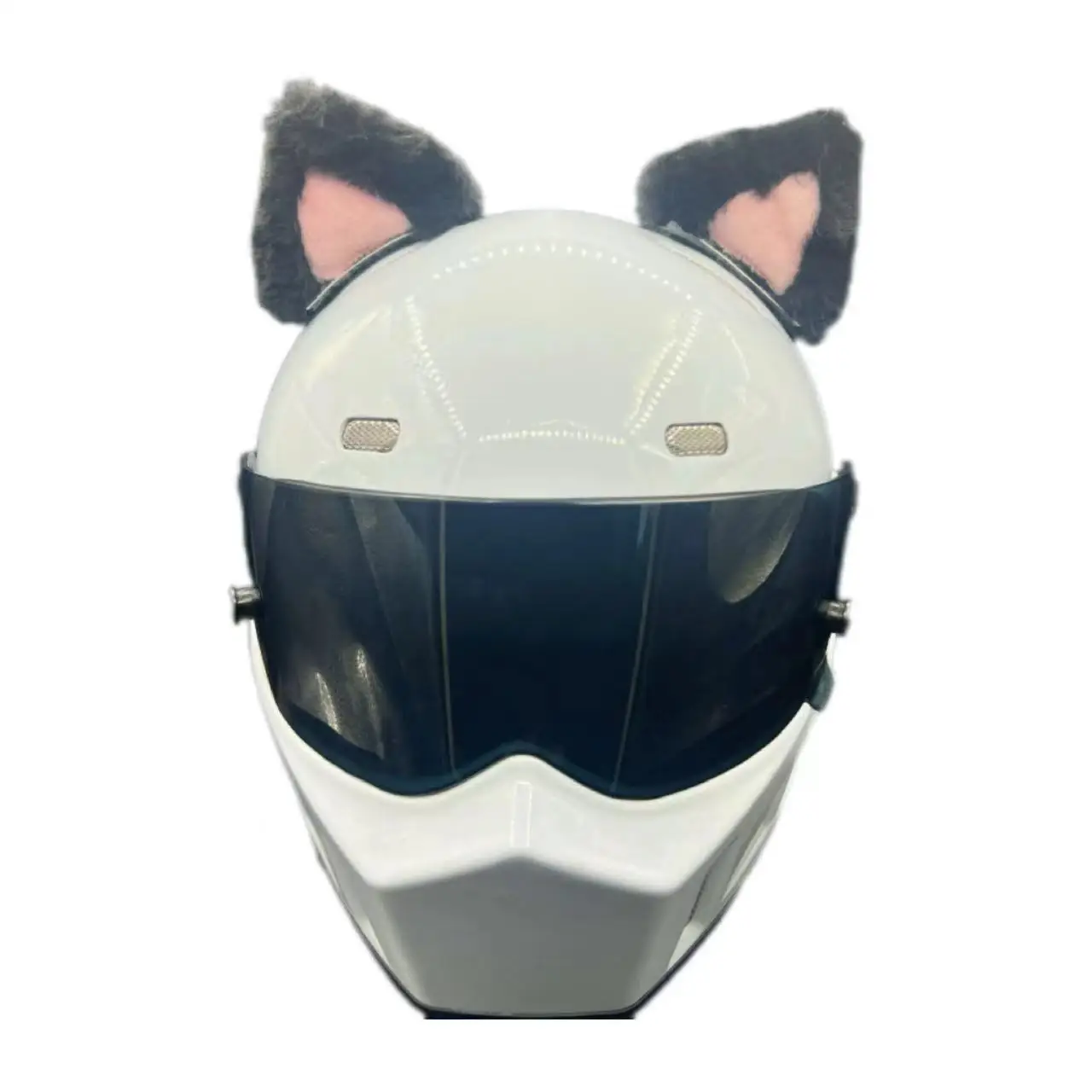 WINGTKP Motorcycle Helmet Decoration Triangle Ear Cute Cat Ear Helmet Accessories Rice And Vegetable Roll Ear Helmet Decoration