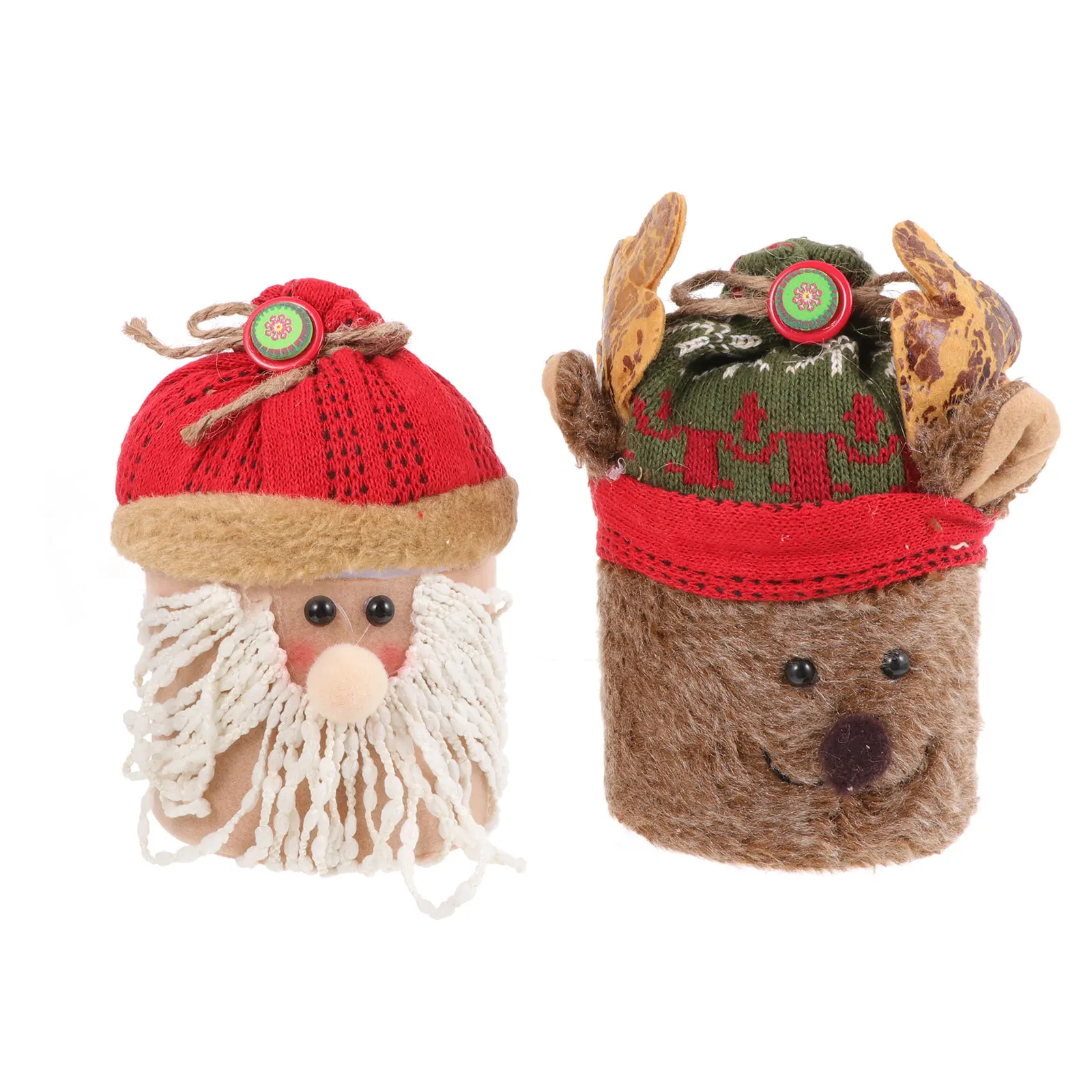 

2 Pcs Sweets Storage Boxes Christmas Ornament Candy Lovely Decorations Creative