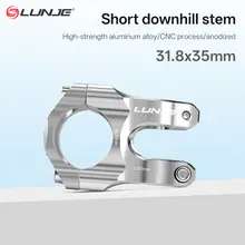 Haste de bicicleta ultraleve cnc 31.8x35mm mtb bicicleta de estrada riser prata alumínio mountain bike guiador haste