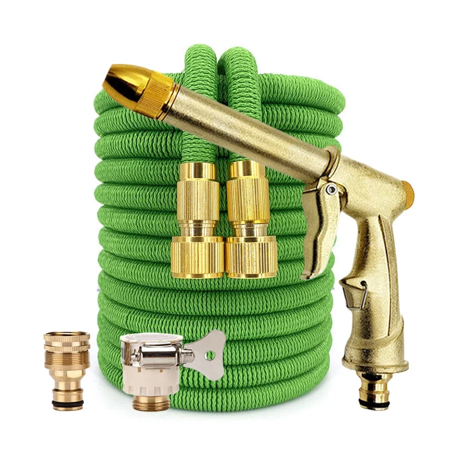 

High-pressure Thickened garden hose Gun set Multimode Sprayer Water Pipe Magic soft telescopic hose water pipe Watering Car Wash