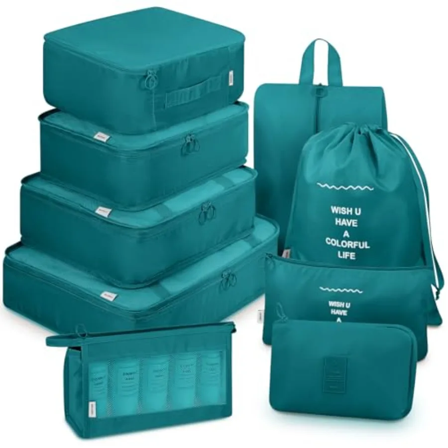 

Набор из 9 упаковочных сумок с сумкой для обуви и сумкой для электроники - органайзеры для багажа, аксессуары для путешествий