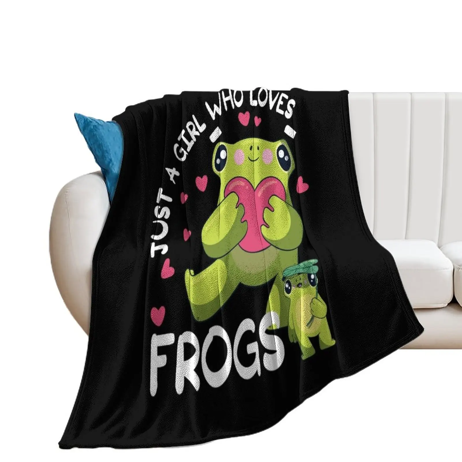 

Just a girl who loves frogs Throw Blanket Heavy For Sofa Thin Flannels warm for winter Blankets