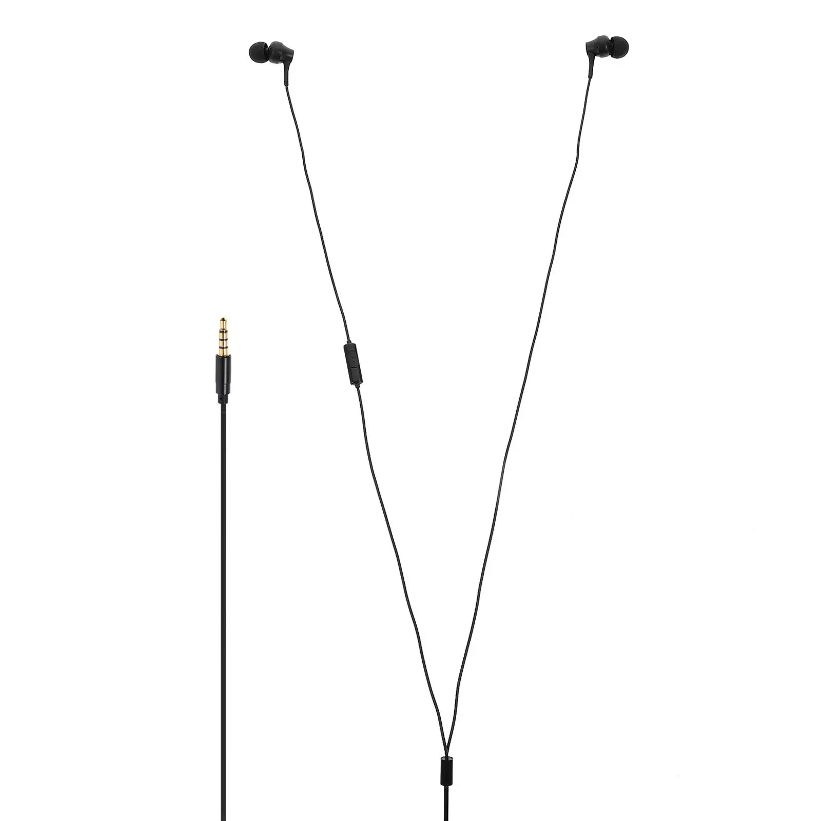 

Headphones Wired Black Earphones for Laptop Tablet 35mm Sound Isolation Ergonomic Composite Diaphragm Bass